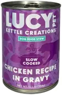 12/12.5oz Lucy Pet Chicken Recipe in Gravy for Dogs - Health/First Aid